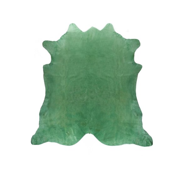 Natural Home Decor Geneva Cowhide Rug1-PieceLight green6'x7'